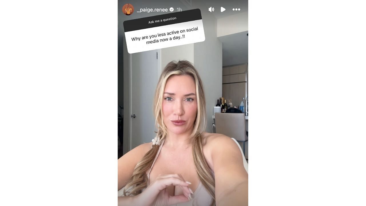 Paige Spiranac revealed why she wasn't posting as much content anymore (Instagram/_paige.renee)